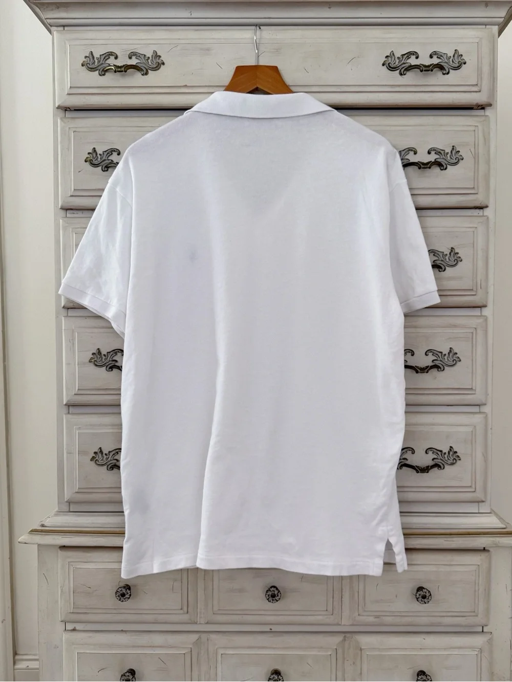 Ralph Lauren White Cotton Preppy Polo Shirt